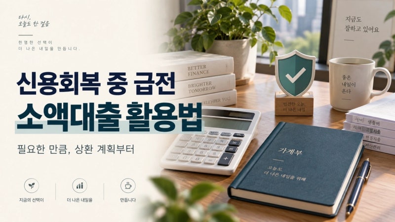 신용회복 중인데 급전이 필요하다면? 안전하게 확인하는 방법