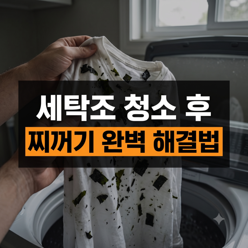 "김가루 테러 당했어요" 셀프 세탁조 청소 후 계속 나오는 찌꺼기 완벽 해결법 ✨