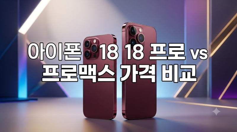 아이폰 18 프로 vs 프로맥스 가격 비교 (출시일 및 사전예약 혜택 정리)