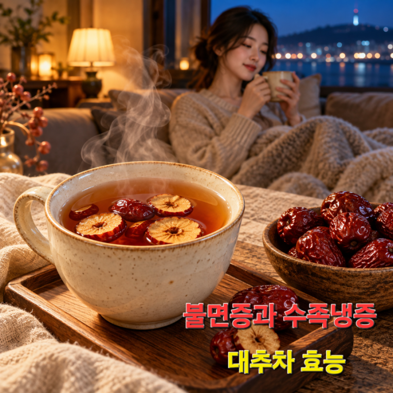불면증과 수족냉증에 좋은 대추차 효능 및 끓이는 법 (말린 대추 활용 꿀팁)
