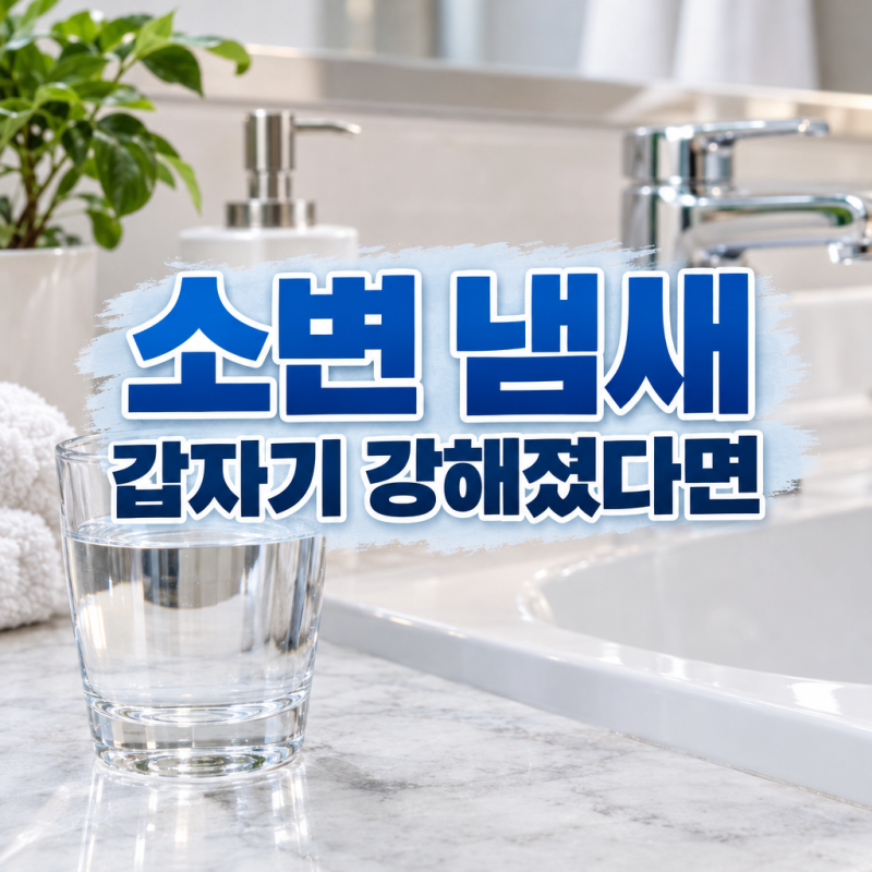 소변 냄새가 갑자기 강해졌을 때
