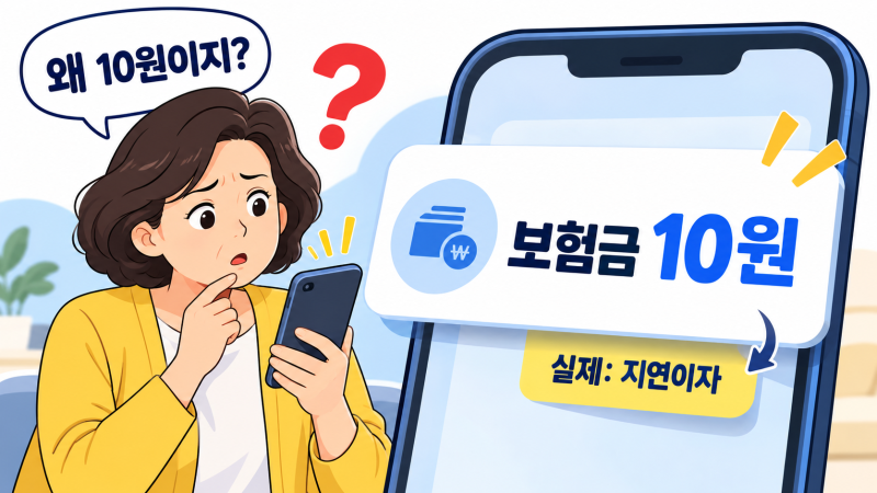 [지연이자] 통장에 찍힌 의문의 '10원', 보험사가 보낸 이유?
