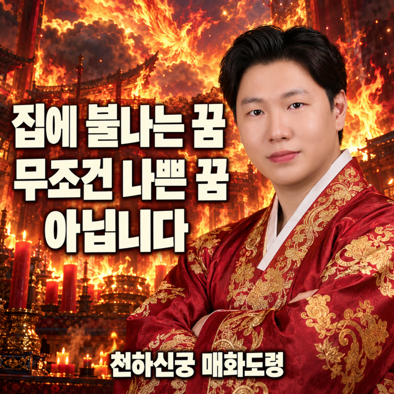 집에 불나는 꿈 무조건 나쁜 꿈 아닙니다 — 천하신궁 매화도령의 불꿈 해몽 이야기