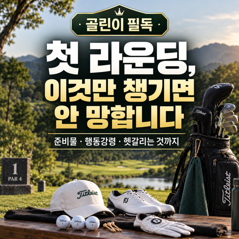 첫 라운딩 준비물과 행동강령, 골린이가 헷갈리는 것까지 한 번에