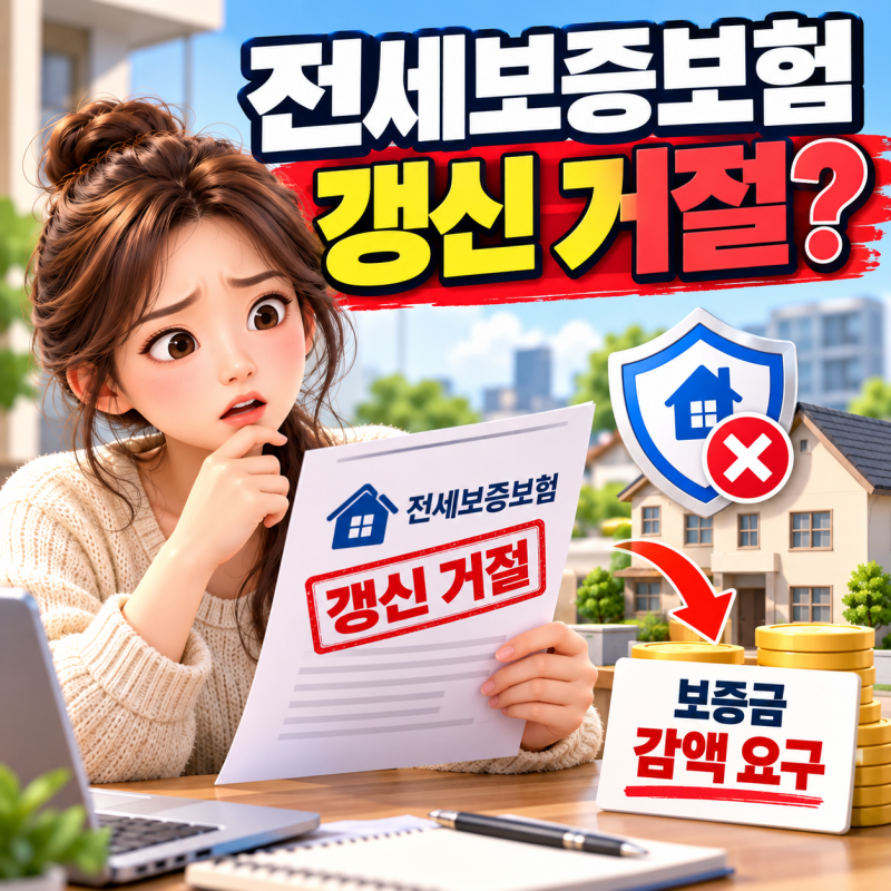 전세보증보험 갱신 거절됐다면? 집주인에게 보증금 감액 요구하는 방법