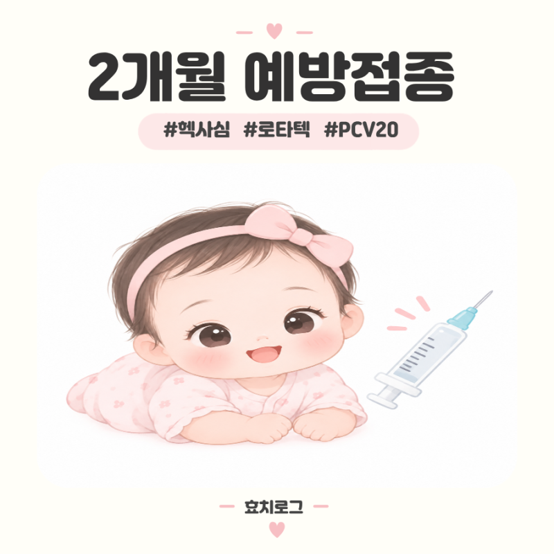 2개월접종 종류와 접종열 하늘빛어린이병원접종후기