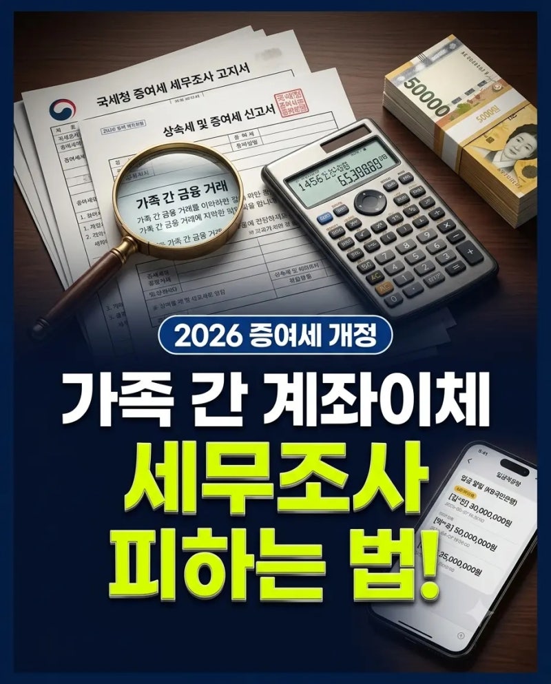 2026년 증여세 면제 한도 및 자진신고 공제율: 가족 간 계좌이체 세무조사 피하는 절세 방법