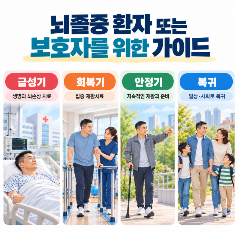 뇌출혈 환자가 직접 정리한｜뇌졸중 후 급성기, 회복기 재활병원, 퇴원까지