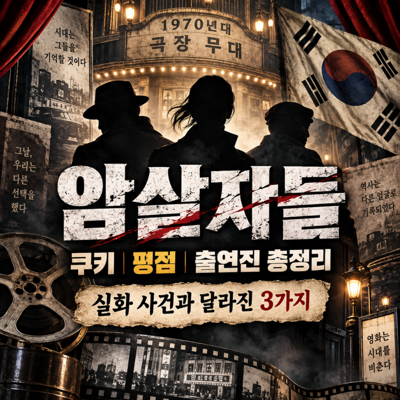 암살자들 쿠키 평점 출연진 총정리 | 실화 사건과 달라진 3가지