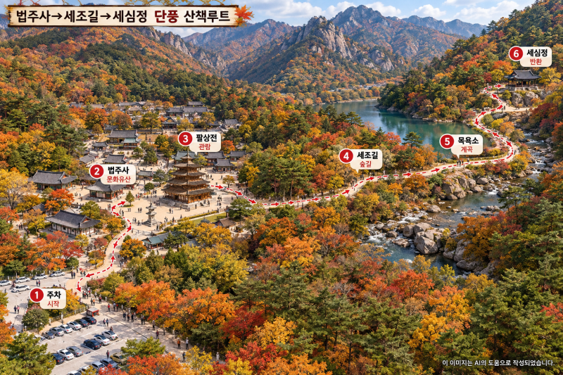 속리산 법주사 단풍 절정 언제? 입장·주차·산책코스 정리