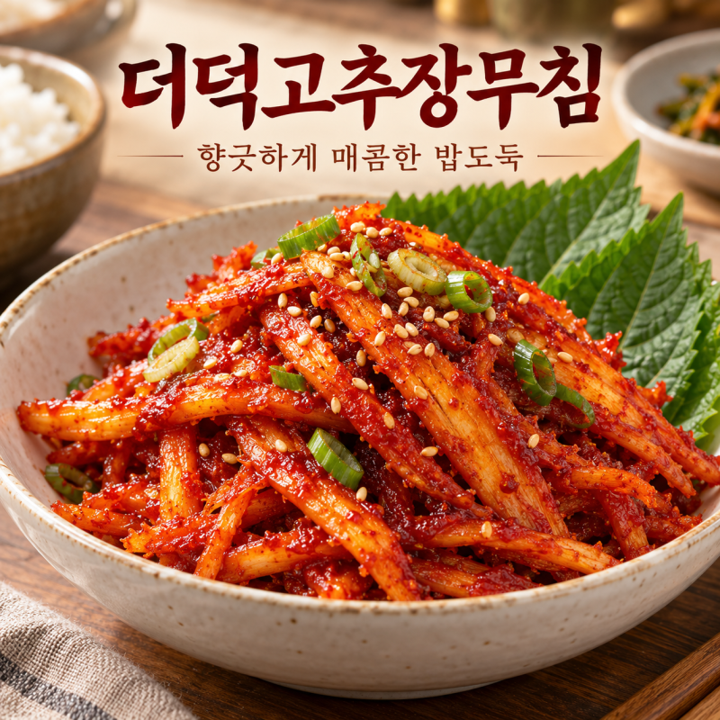 더덕고추장무침, 향긋하고 매콤하게 만드는 황금 레시피