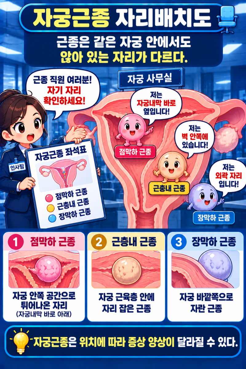 자궁근종이 있으면 생리량이 많아질까? 근종 위치가 중요한 이유