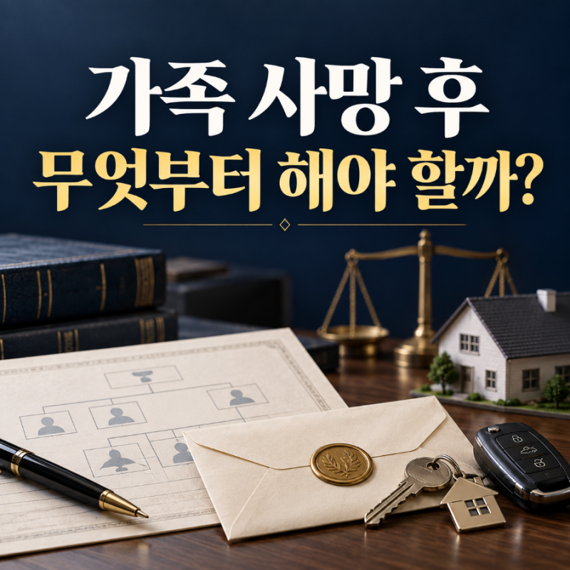 가족이 사망했을 때 해야 할 일｜상속인 확인과 재산·채무 조회 순서