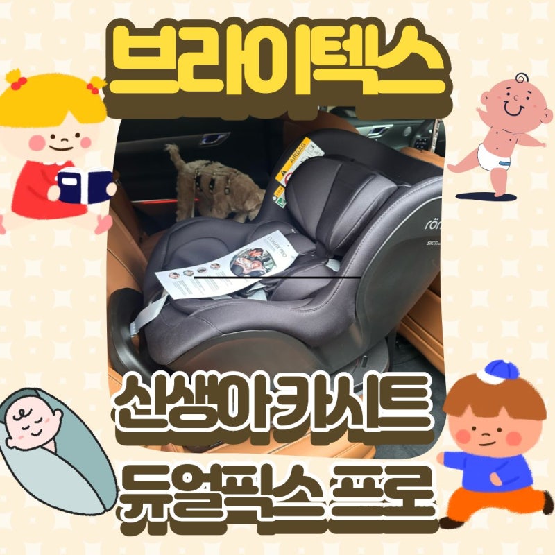 출산 준비 브라이텍스 신생아 카시트 듀얼픽스 프로 (GV80) 장착 후기