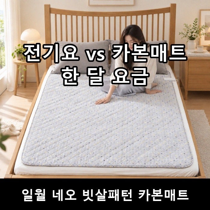 전기요 전기요금 한 달 3,900원? 한일·일월 더블 비교