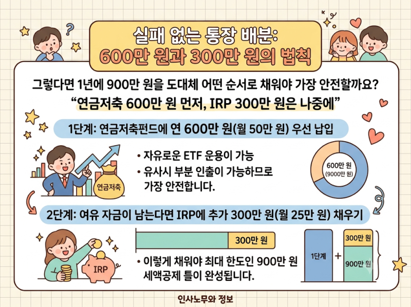 [연말정산] 148만 원 꽂히는 기준선, IRP와 연금저축 이렇게 안 넣으면 손해입니다