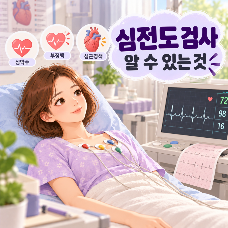 심전도 검사로 알 수 있는 것, 부정맥·심근경색 확인과 정상 결과 의미