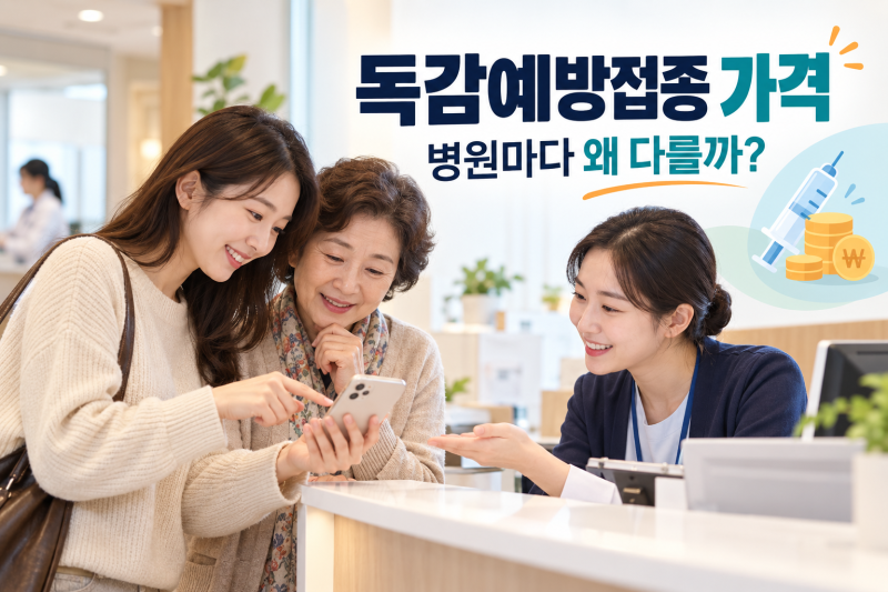 독감예방접종 가격 얼마일까? 무료 대상이 아닐 때 병원 비용 확인하는 법
