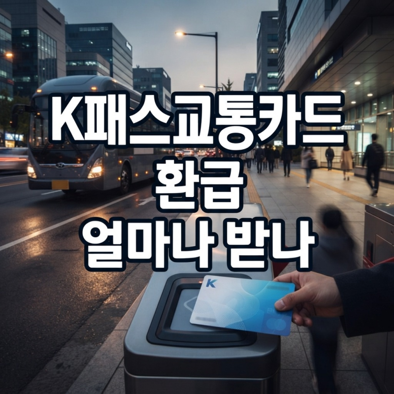K패스교통카드 환급 얼마나 받을까? 신청 방법과 카드 고르는 순서