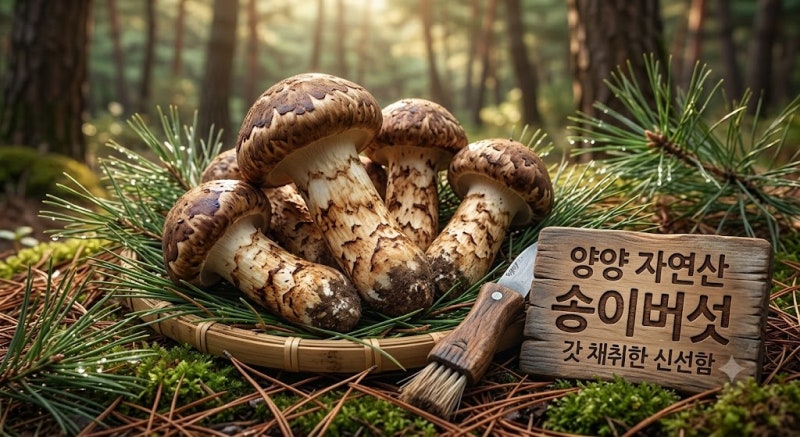 가을의 보약 양양 자연산 송이버섯! 공판가부터 물 안 묻히는 손질·보관 꿀팁