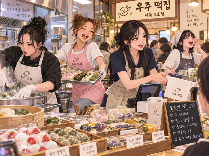 우주떡집 9회 리뷰, 가비 알바생 등장! 양희은·권성준까지 찾아온 서울 2호점
