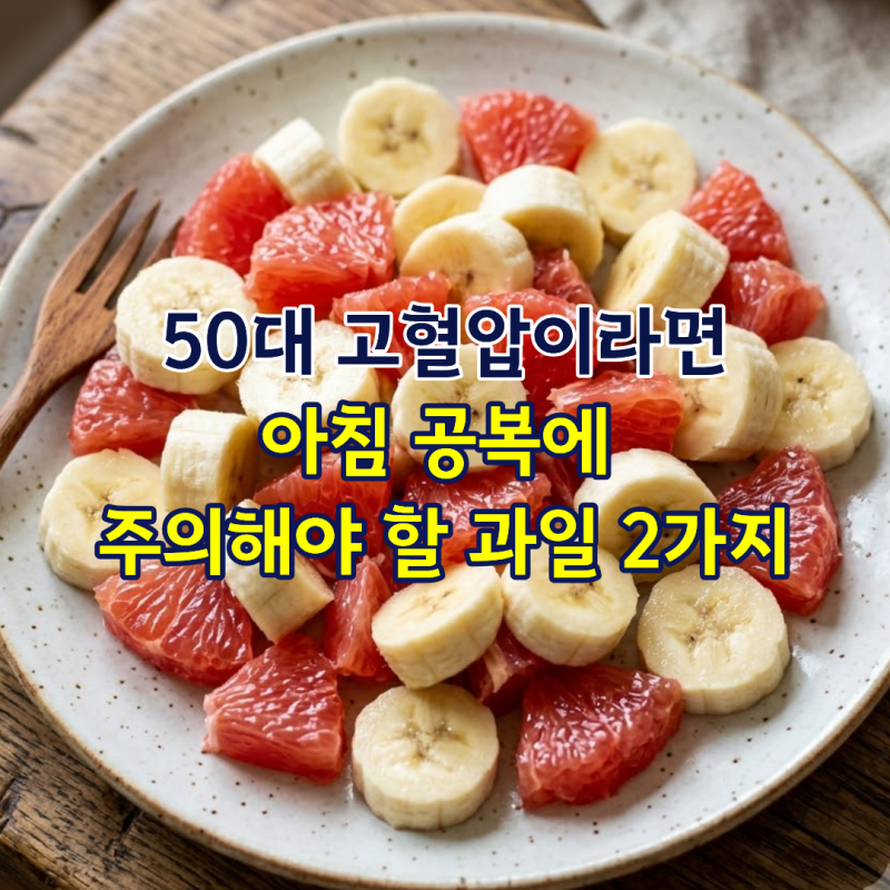 50대 고혈압이라면 아침 공복에 주의해야 할 과일 2가지