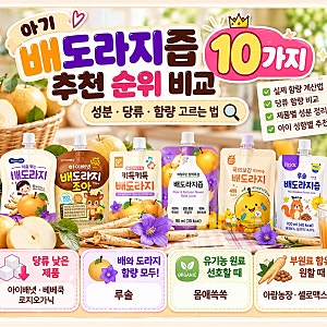 아기 배도라지즙 추천 순위 비교 | 성분·당류·함량 고르는 법