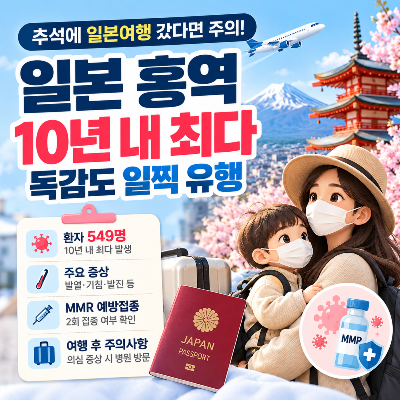 아기랑 추석에 일본여행 갔다면 주의｜홍역 10년 내 최다·독감도 일찍 유행