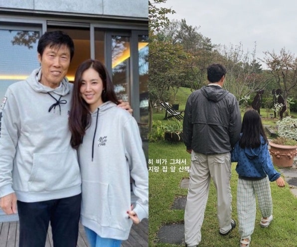 한채아 딸 폭풍성장 산책 차범근과 "8살인데 벌써 이 키?"
