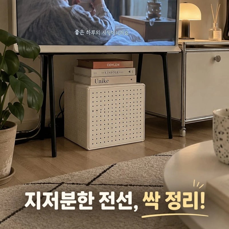 [행추천] 홀로 셋톱박스 정리함 와이파이 공유기 멀티탭 수납 모뎀 숨기기 꿀템 정보 자취방 ....