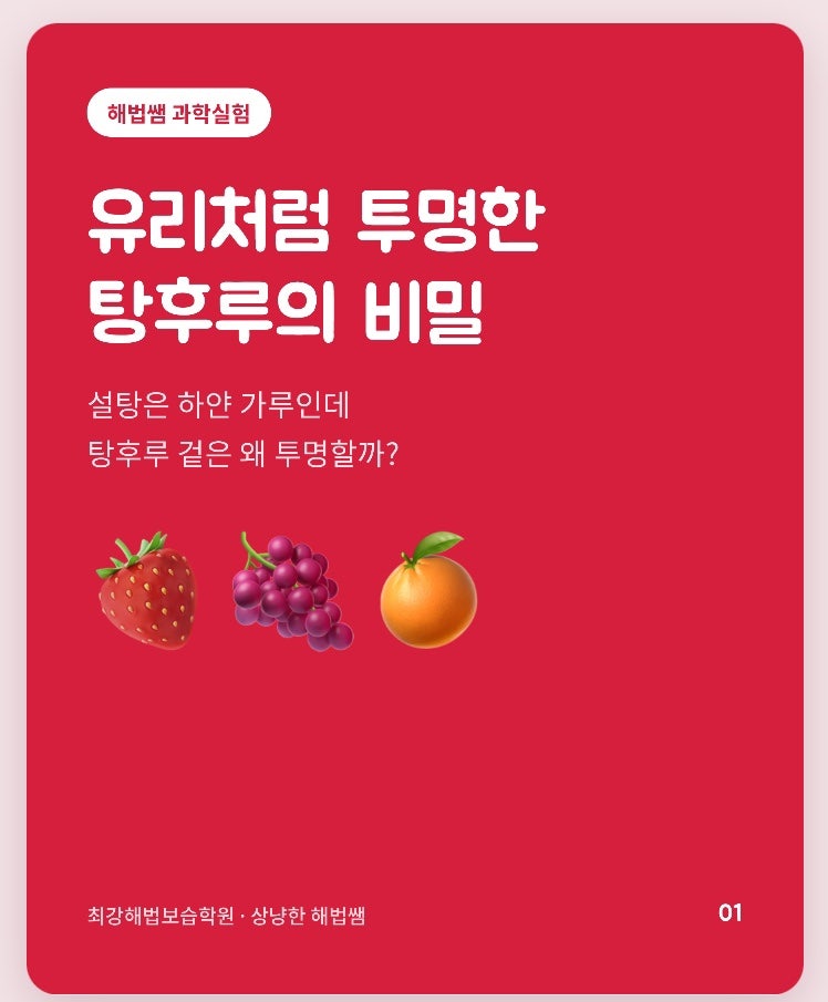 [화곡동 과학실험] 유리처럼 투명한 탕후루 만들기｜설탕이 굳는 원리·재료·방법 총정리 (....