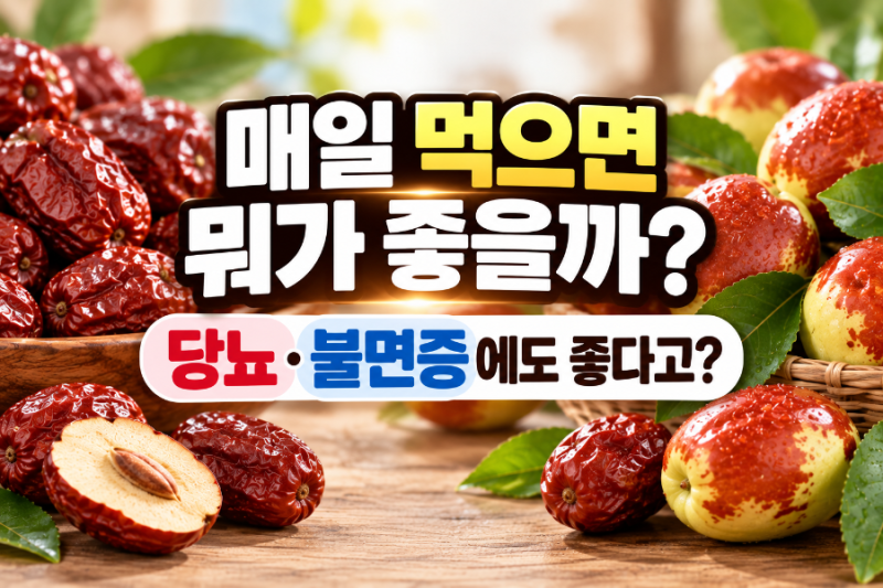 대추 효능 뭐길래? 마른대추·사과대추부터 당뇨·간·불면증·부작용까지