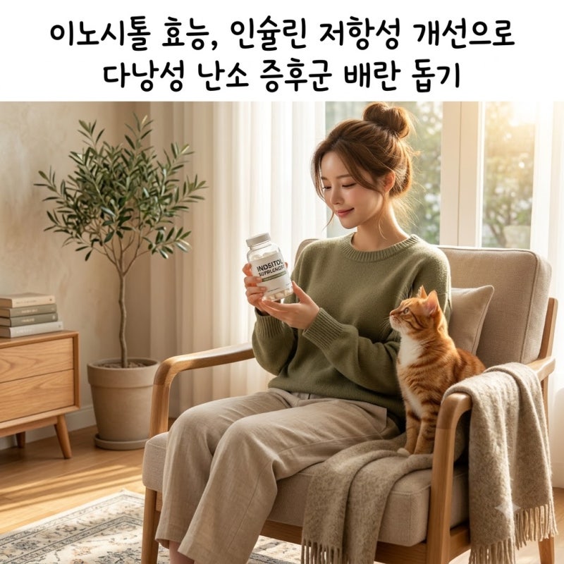 이노시톨 효능, 인슐린 저항성 개선으로 다낭성 난소 증후군 배란 돕기