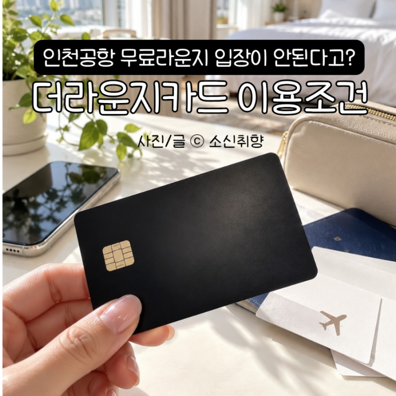 인천공항 무료 라운지 카드인데 입장이 안 된다고? 더라운지 스카이허브·마티나 카드별 이....