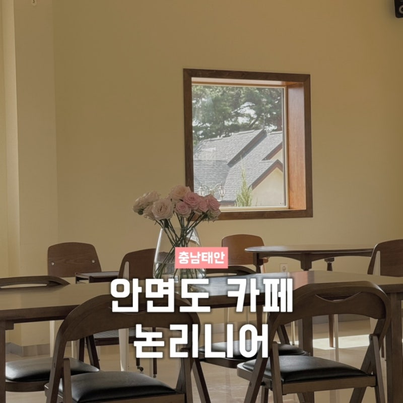 안면도 감성카페 논리니어｜애견동반, 유아의자