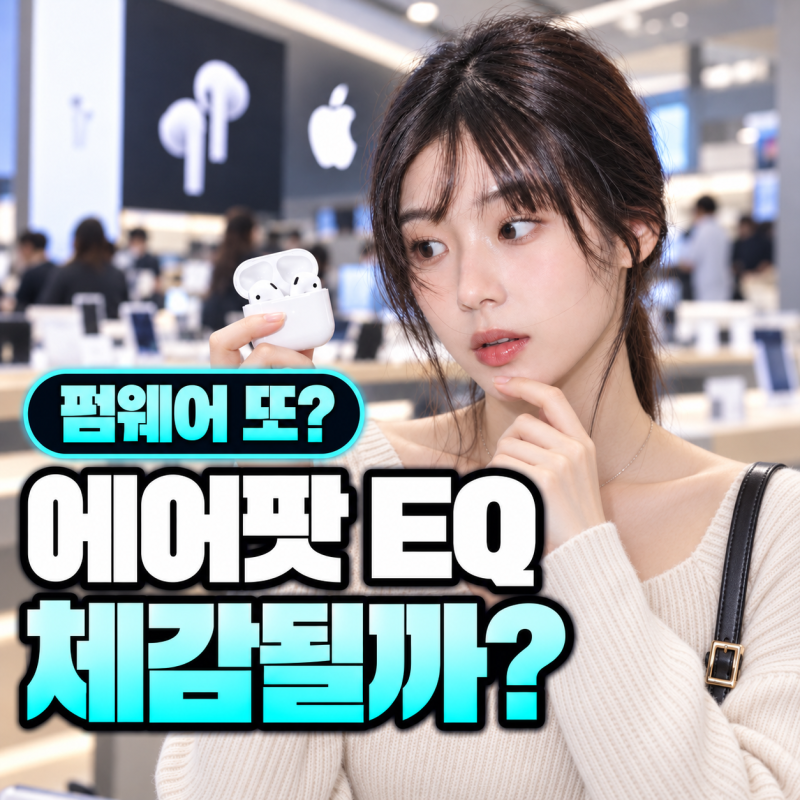 에어팟 EQ 업데이트, 3밴드 음질 조절 체감될까?