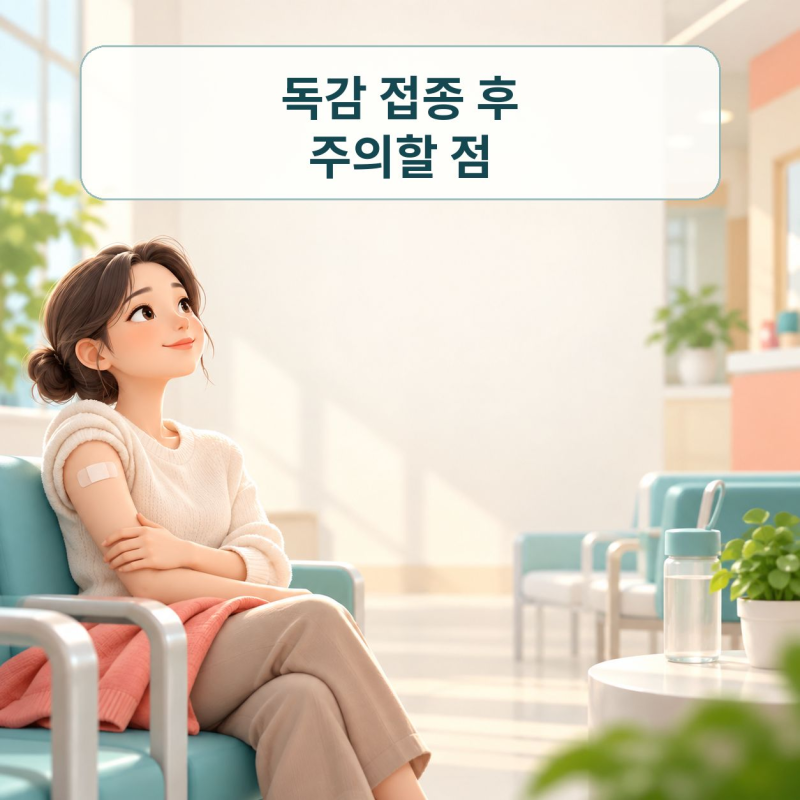 독감 예방접종 후 주의사항｜운동·음주·샤워와 이상반응 판단