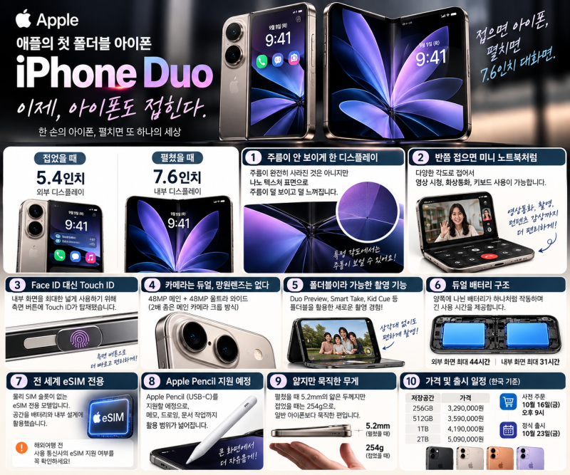 애플이 결국 아이폰을 접었다… ‘iPhone Duo’ 해외 리뷰에서 드러난 의외의 사실 10가지