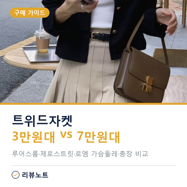여성 트위드자켓 사이즈, 66·77 원사이즈와 로엠 S·M·L 중 내 몸엔 뭐가 맞을까?