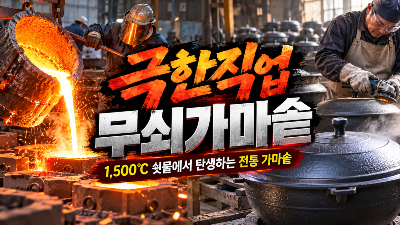 극한직업 무쇠가마솥 어디?｜1,500℃ 쇳물에서 탄생하는 전통 가마솥 제작 과정