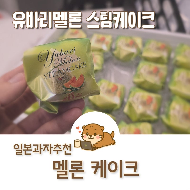 일본 과자 추천 향긋한 유바리 멜론 스팀케이크 후기