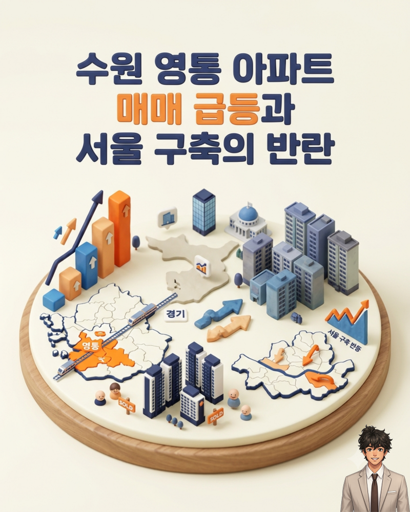 수원 영통 아파트 매매 급등과 서울 구축의 반란