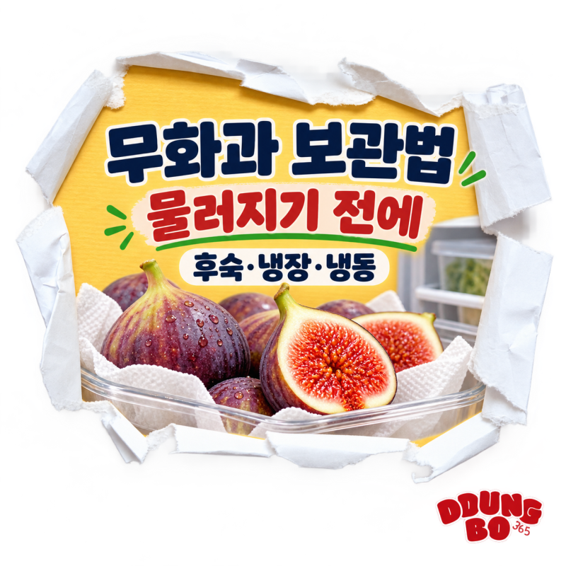 무화과 보관법｜물러지기 전 후숙·냉장·냉동 순서