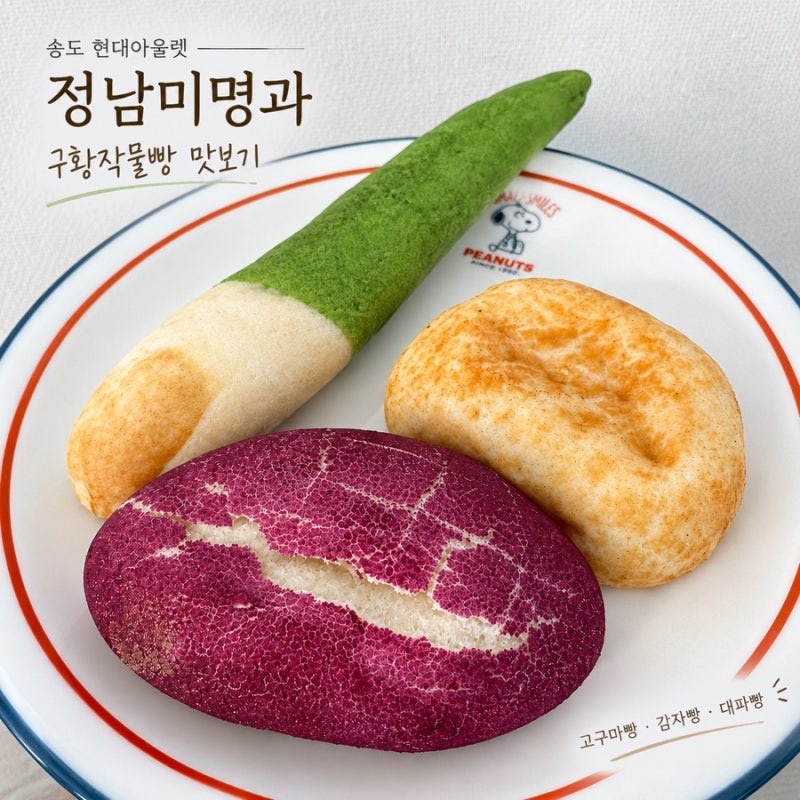 송도 현대아울렛 정남미명과 | 구황작물빵 종류부터 맛까지 내돈내산 후기