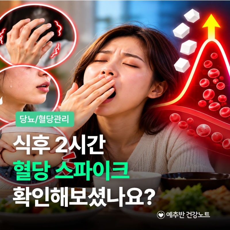 밥 먹고 유독 졸리다면? 혈당스파이크 신호 4가지