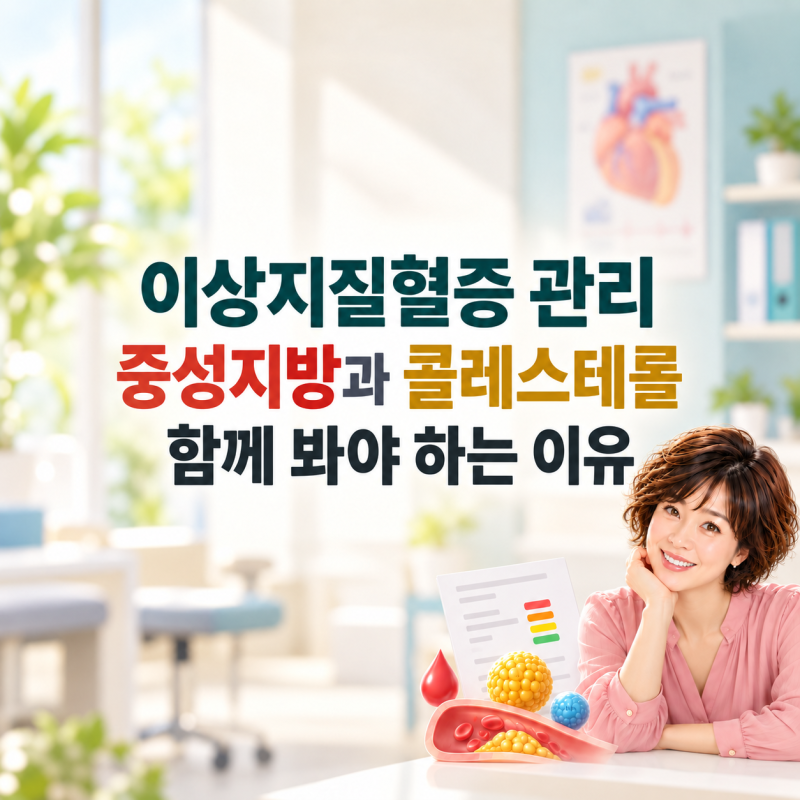 이상지질혈증 관리, 중성지방과 콜레스테롤을 함께 봐야 하는 이유