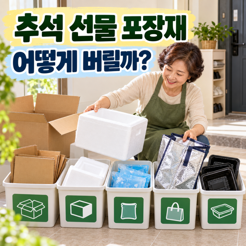 추석 선물 포장재 어떻게 버릴까? 스티로폼·보냉백·아이스팩 분리배출법