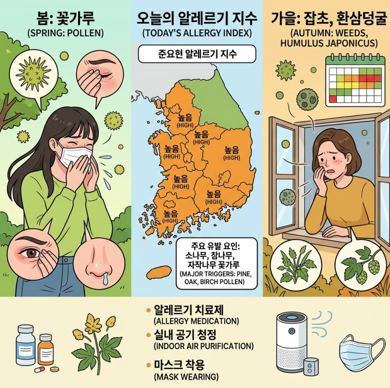 가을만 되면 콧물이 줄줄…가을 알레르기비염 예방부터 증상 시작됐을 때 진정시키는 법