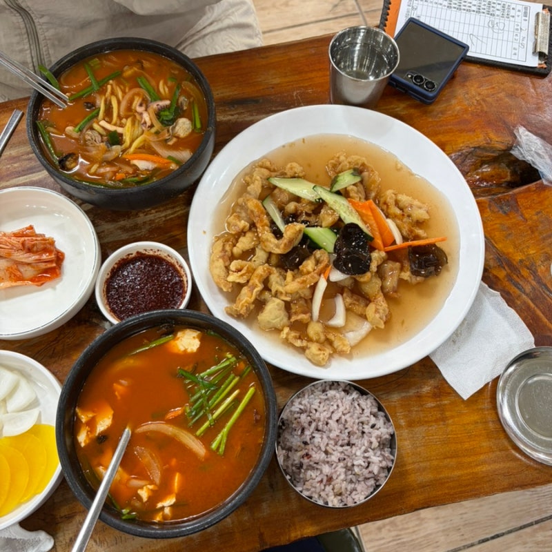 서천 홍굴이해물짬뽕 위치, 주차 서천 반값여행 식당 추천