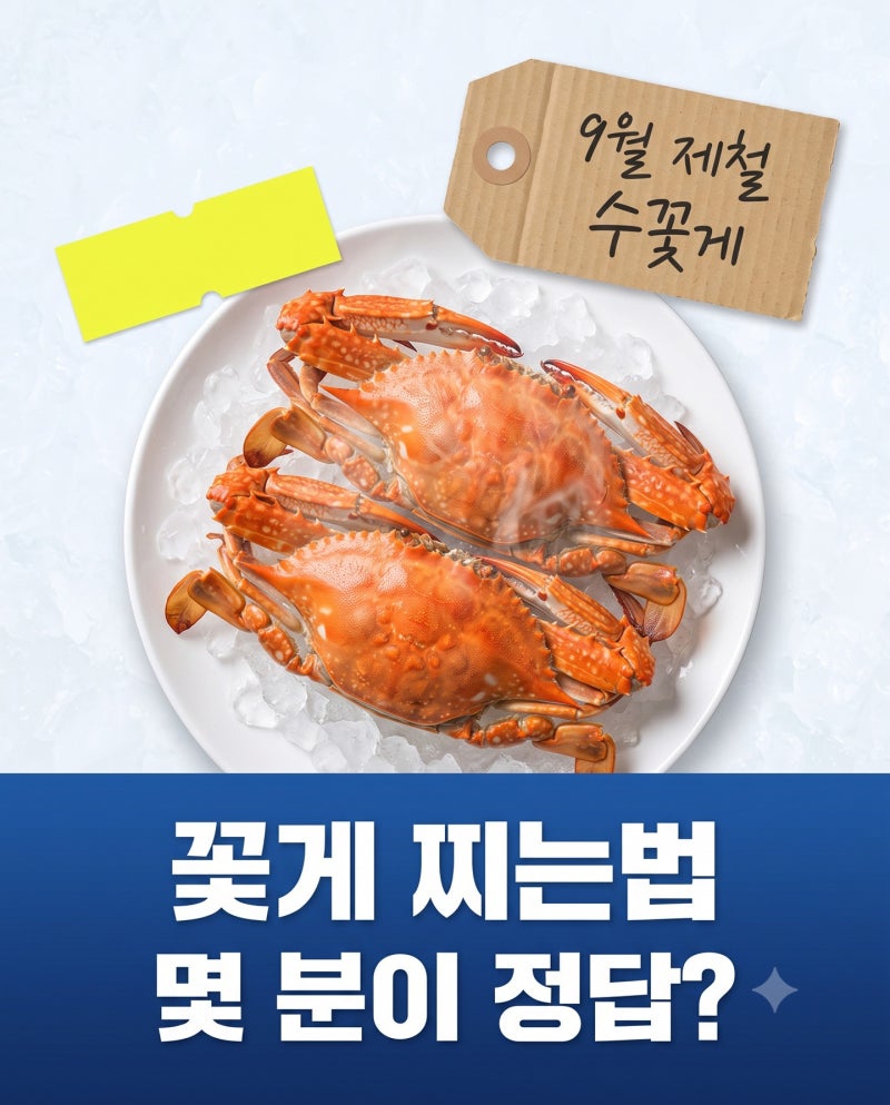 꽃게 찌는법 몇 분이 정답? 가을 수꽃게 고르는 법·올해 시세